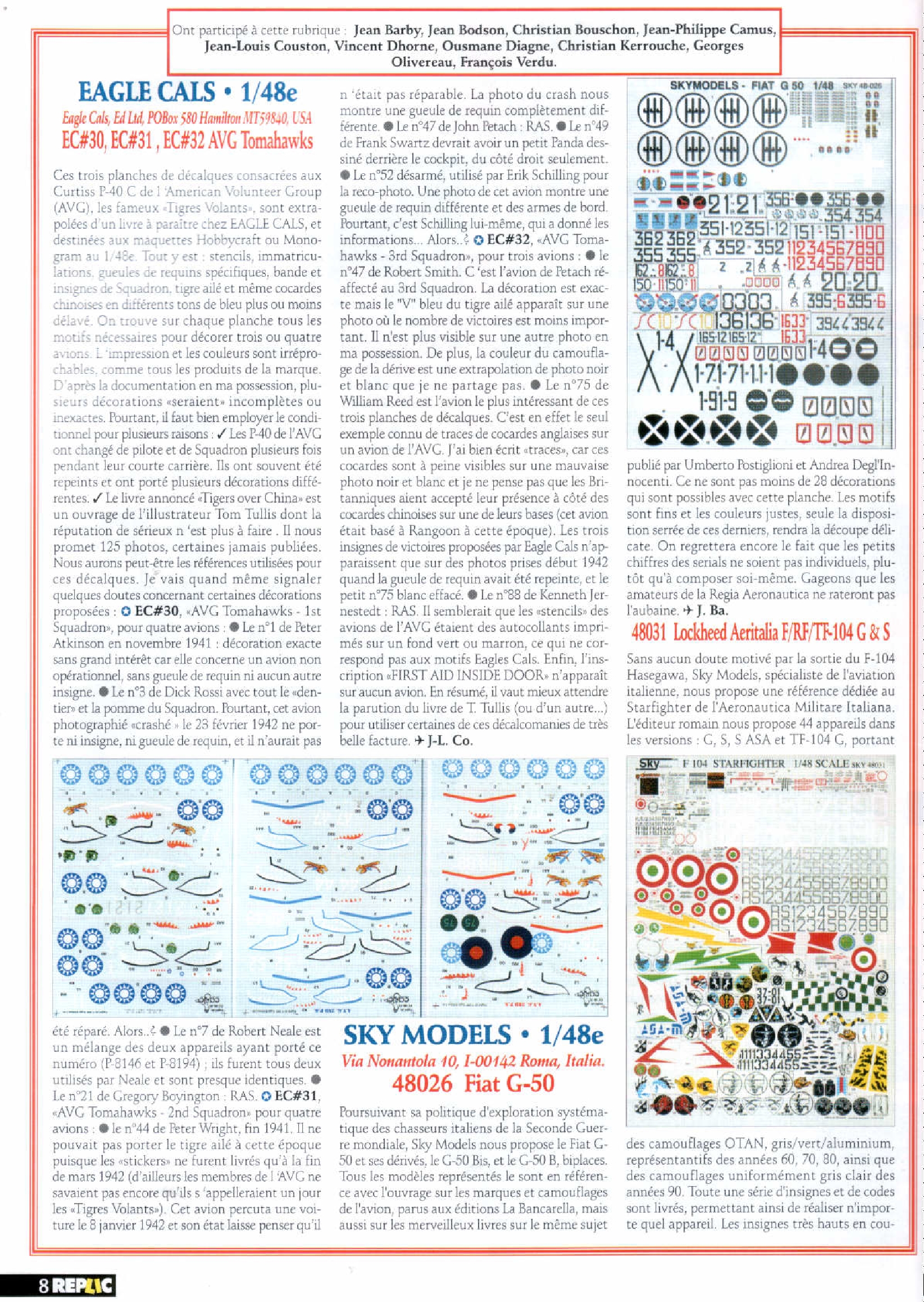 Replic 120 - Lancaster Dambuster, MD-11 Varig, F-86D Sabredog